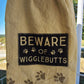 Beware of the wiggle butts kitchen towel