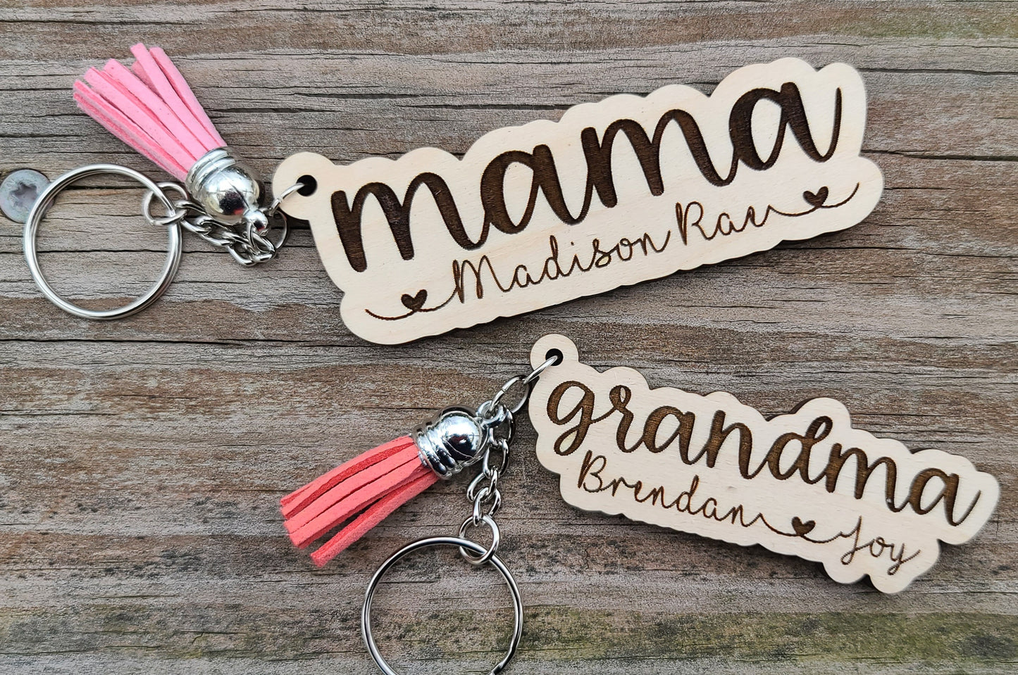 Custom Mama Key Chain with Tassel